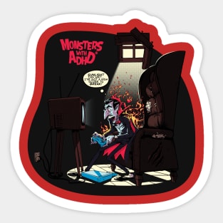 Vampire gamer Sticker